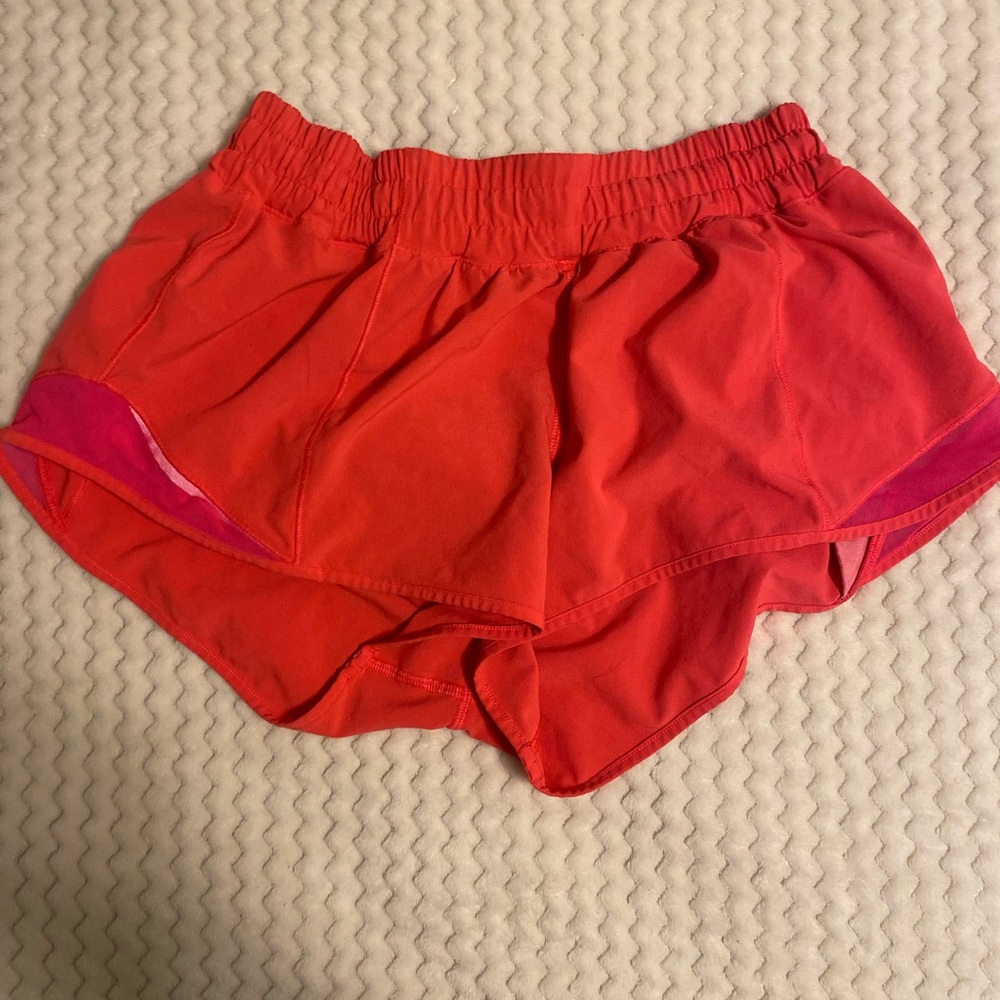 RARE! Lululemon razzle colored hotty hot shorts